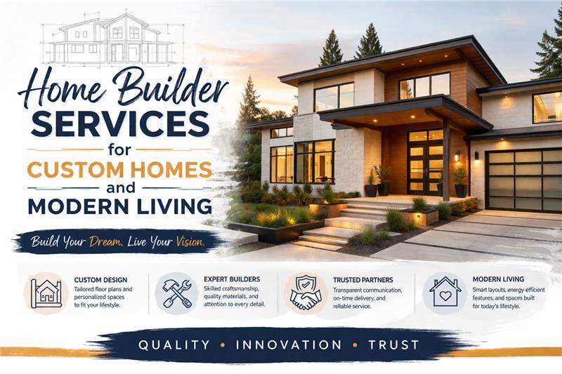 Home builder services for custom homes and modern living