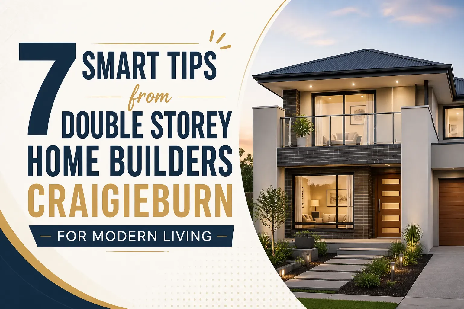7 smart tips from double storey home builders craigieburn for modern living